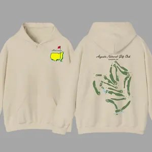 Augusta National Course Map Golf Hoodie, Augusta National Golf T-Shirt, The Masters Tournament Golf Hoodie For Men, Gift For Men