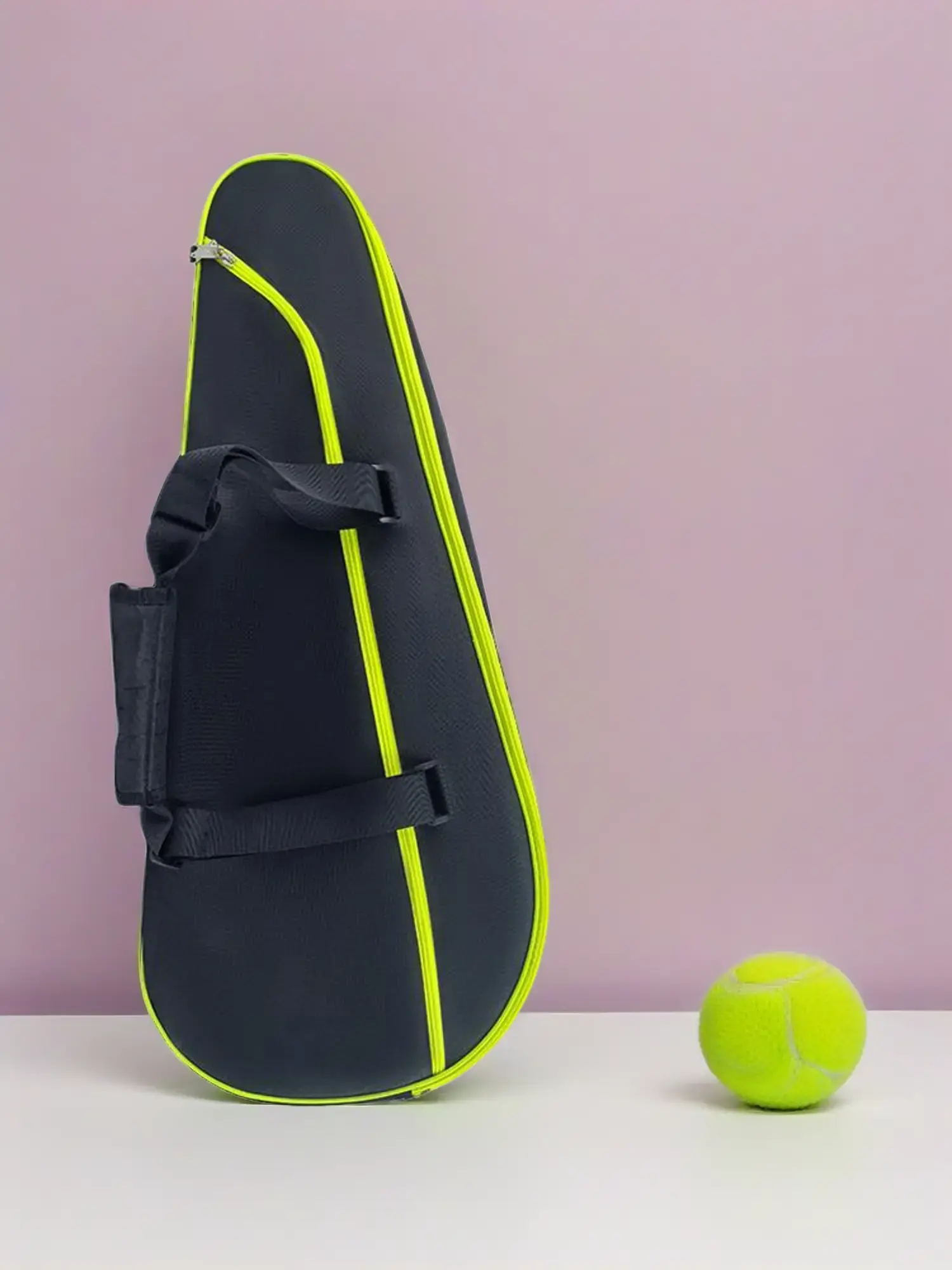 Jusenda Racquet Bag for Sports Enthusiasts, Large Capacity Polyester Shoulder Bag with Separate Shoe Compartment for Tennis, Badminton & Squash, 45L & Above, Adults, Sponge, Carry Handle, All Seasons