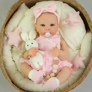 [WOOROY] 20 In Reborn Baby Dolls Mix- Newborn Realistic Baby Doll Bettie Lifelike Handmade Real Life Vinyl Body Doll, Hand-painted Hair, Birthday & Christmas Gift for Age 3+