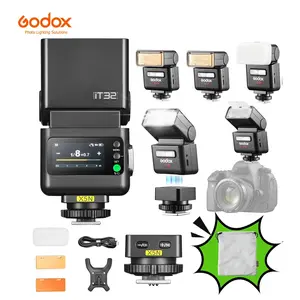 GODOX iT32+X5N TTL Camera Flash with 2.4GHz RF X5N Wireless Trigger for Nikon Cameras, 2-in-1 Magnetic Hotshoe & Trigger, Touchscreen, USB-C Charge, Wireless Sync, Compatible with Nikon D750,D850,D7500,D800,D810,D780,D500,D7100,Z6,Z7II,Z8,ZFC