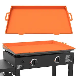TRZZ Silicone Griddle Cover Mat for Blackstone Grills 22" 28" 36", Food-Grade, Heat-Resistant, Non-Slip, Reusable, Outdoor Grill Accessories with Free Baking Mat