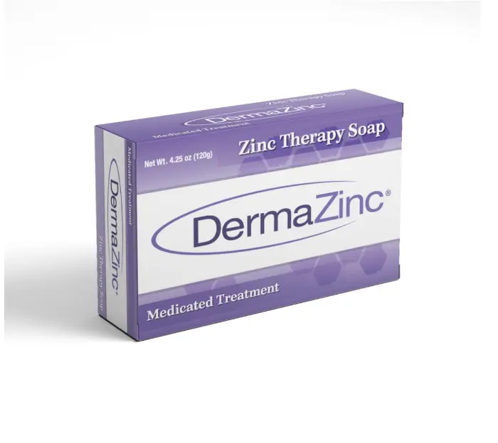 DermaZinc Therapy Soap, Zinc Soap for Skin, Skin Disorder Relief for Psoriasis, Dermatitis, Eczema, and Other Condition Symptoms