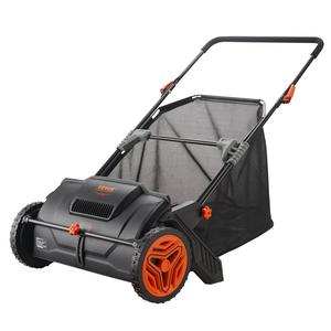 【DealsForYouDays】VEVOR Push Lawn Sweeper 21-Inch Leaf & Grass Collector with 3.5 cu. ft. Mesh Collection Hopper Bag 2 Spinning Brushes & Strong Rubber Wheels, Tools And Gadgets