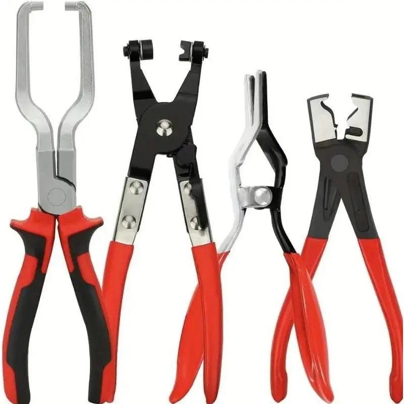 Professional Spring-Loaded Pipe Clamp Kit, Automotive Maintenance Tool for Fuel Line Disconnecting, Pipe Repair, Car Accessory, Spring-Loaded Pipe Clamps