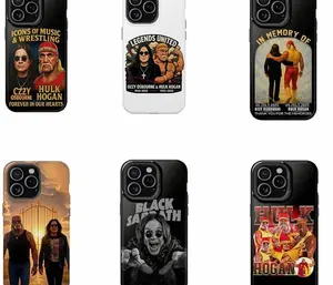 6 Styles Hulk Hogan and Ozzy Osbourne Phone Case For IPhone 11 12 13 14 15 16 Pro Max Plus X SE, Samsung S21 S22 S23 S24 S25 E8N
