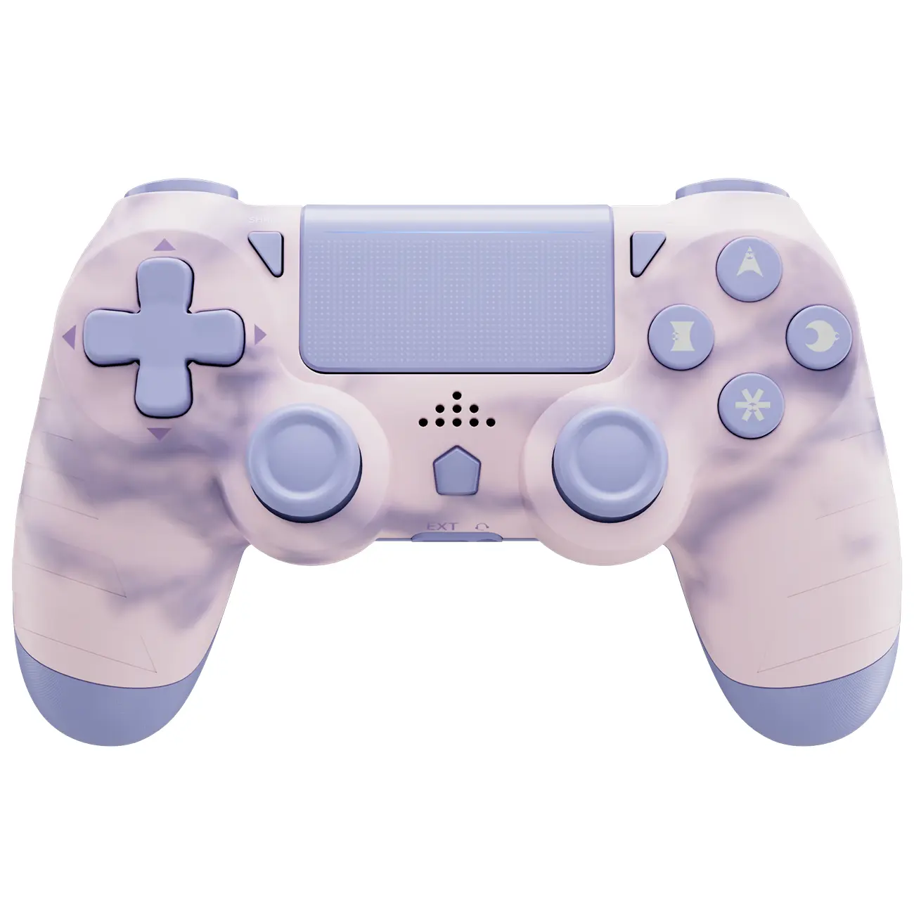Wireless Game Controller For PS4 PC Android iOS, With Dual Vibration, 6-Axis Motion Sensor, Touchpad, Built-in Speaker & 3.5mm Headphone Jack, PS4 Gamepad, Pink, Accessories, Console, Wireless Gaming Controller