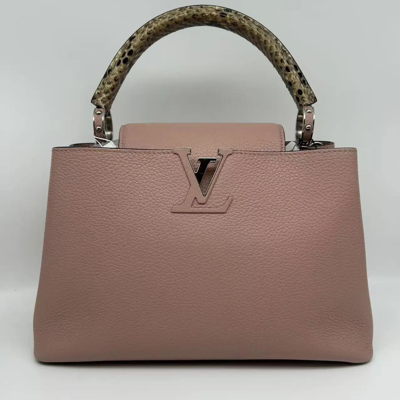 Pre-owned Louis Vuitton LV Capucines Leather Top Handle & Shoulder Bag, Aesthetic Durable Elegant Evening Fashion Handbag Purse, Aesthetic Handbag, Durable Handbag