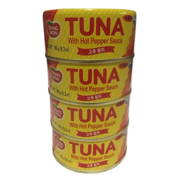 Spicy Hot Pepper Sauce Canned Tuna Mealhack - 5.29 oz, 4-Pack, High-Protein Pantry Food for Spicy Food Lovers, Convenient Instant Meal with Rice & Vegetables, Rich Flavor, Spicyfoodlovers