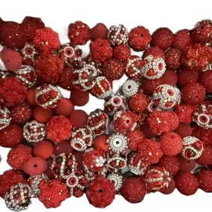 Red Colored Bead Scoop