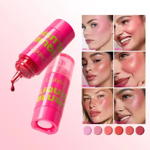 Shimmer Liquid Blush with Dropper, Moisturizing Face Tint, Long-Lasting Pressed Pigment, Sparkling Glow Cheek Makeup for Women