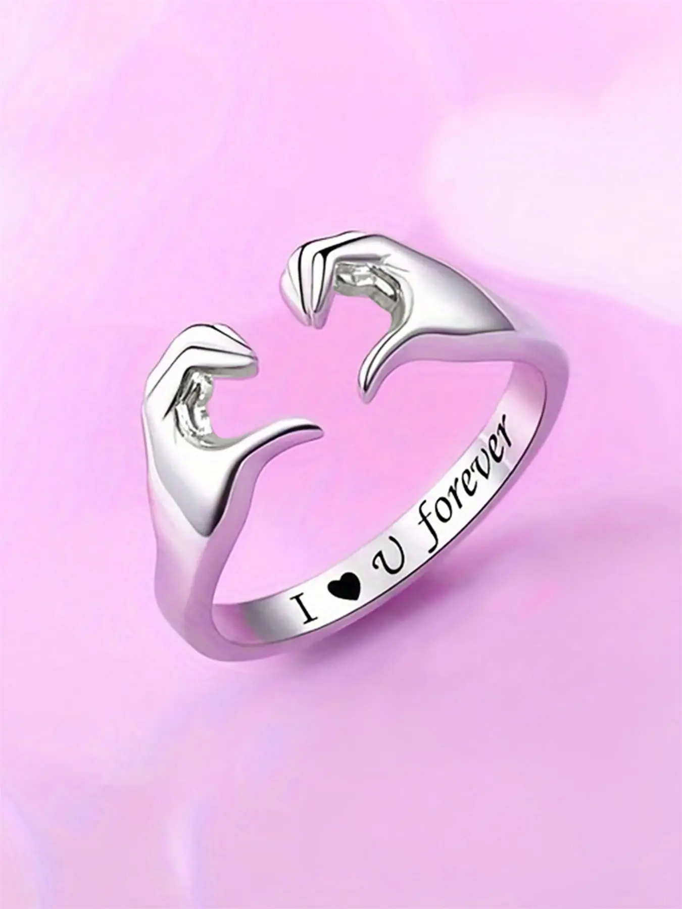 1 PC Charm Ring For Women For Engagement Party Jewelry Rings Valentine's Day Gift Engraved Ring