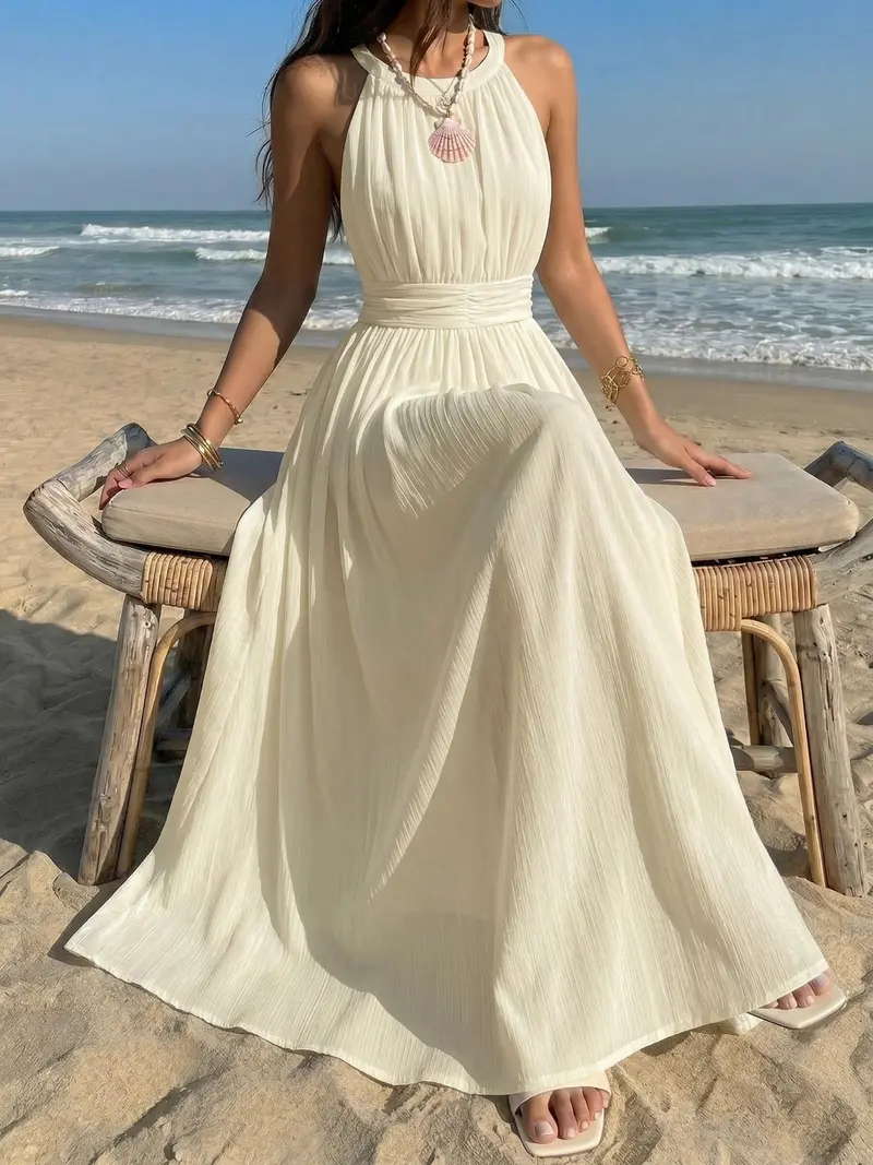 beach dress white - TikTok Shop