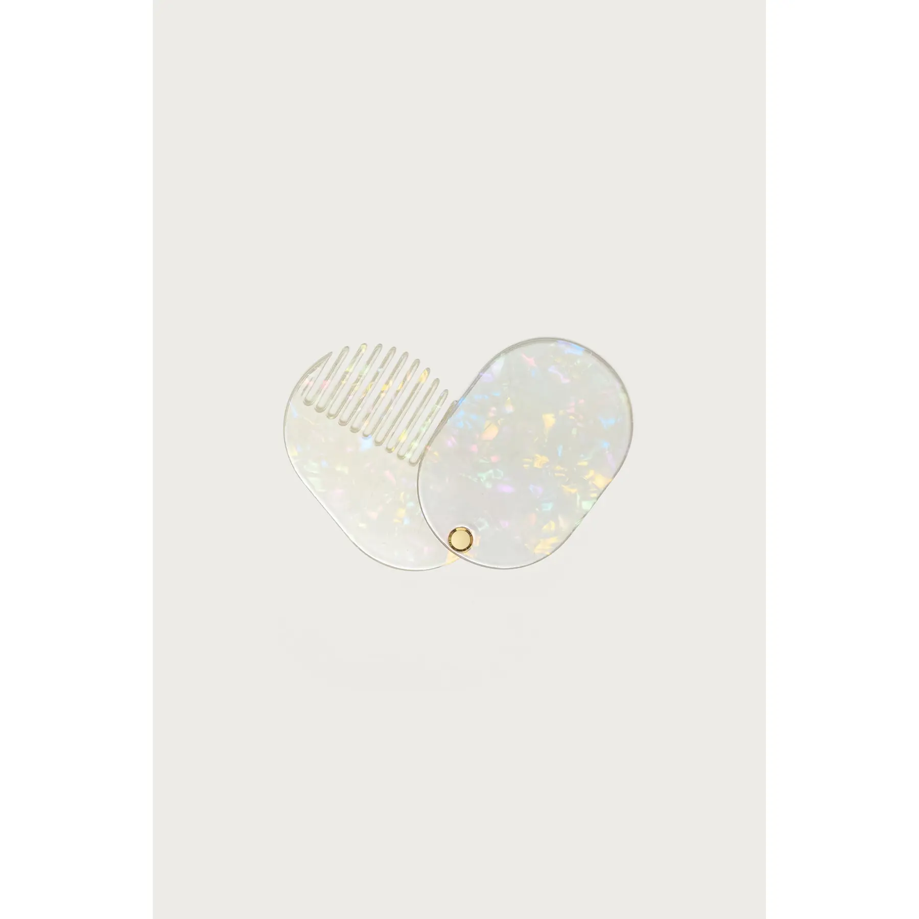 Compact Travel Comb & Mirror