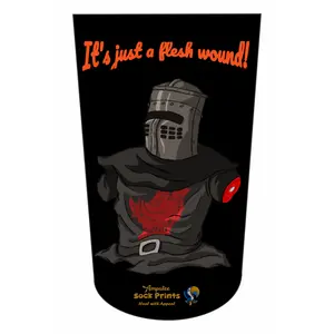 Amputee Sock "Just a flesh wound V1",Stump Sock, Prosthetic Limb Sock