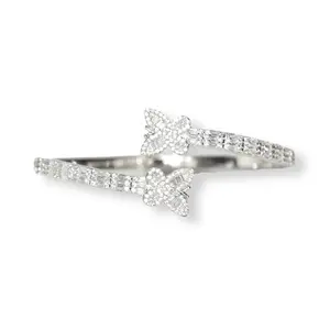 Baguette Butterfly Bangle