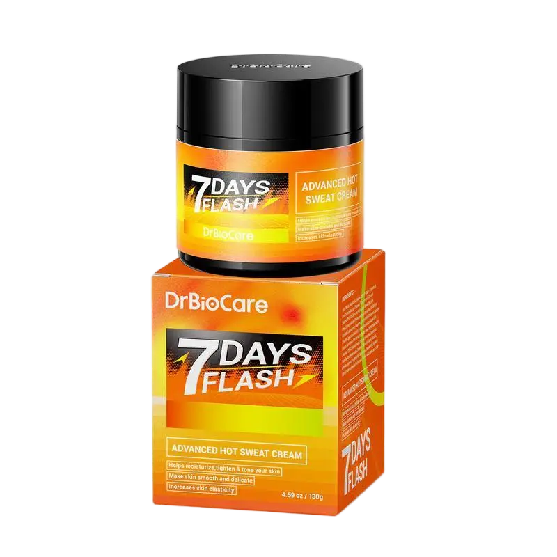 DrBioCare Advanced Hot Sweat Cream 7 Days Flash Series Tighten Moisturize Skin Enhances Elasticity 130g Body Care Lotion for Men Women