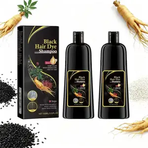 3 in 1 Hair Dye Shampoo for Covering Hair, Herbal Ingredients with Ginseng Extract, Natural Hair Care, Salon Quality Treatment, Hair Coloring Shampoo