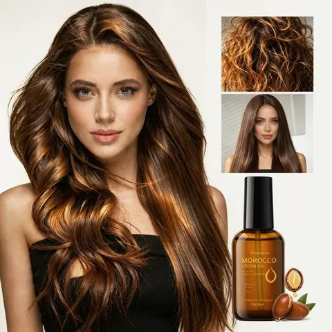 Tropical Botanical-Infused Hair Renewal Serum for Adults - Alcohol-Free Daily Haircare Blend with Argan Oil, Vitamins, Exotic Plant Extracts for Damaged Hair Moisture, Frizz Control, Manageability, Luminous Glow