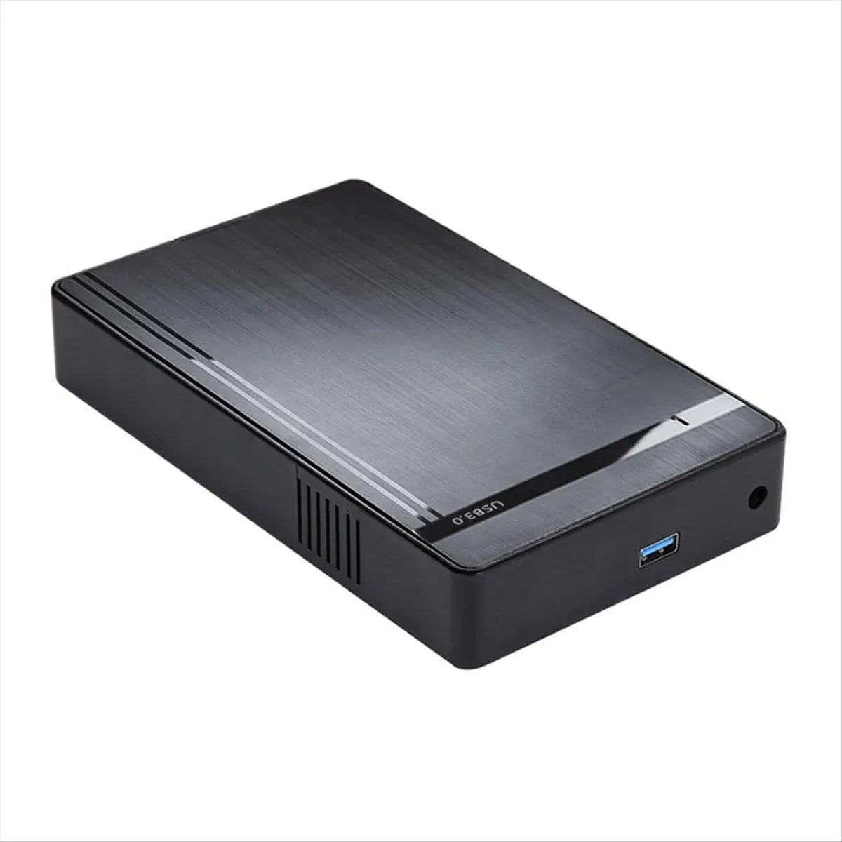 USB 3.0 Hard Drive Enclosure for 2.5/3.5 Inch SATA SSD & HDD, Durable ABS Plastic with 10TB Support and Intelligent Sleep Function for PC & Laptop, Power Adapter