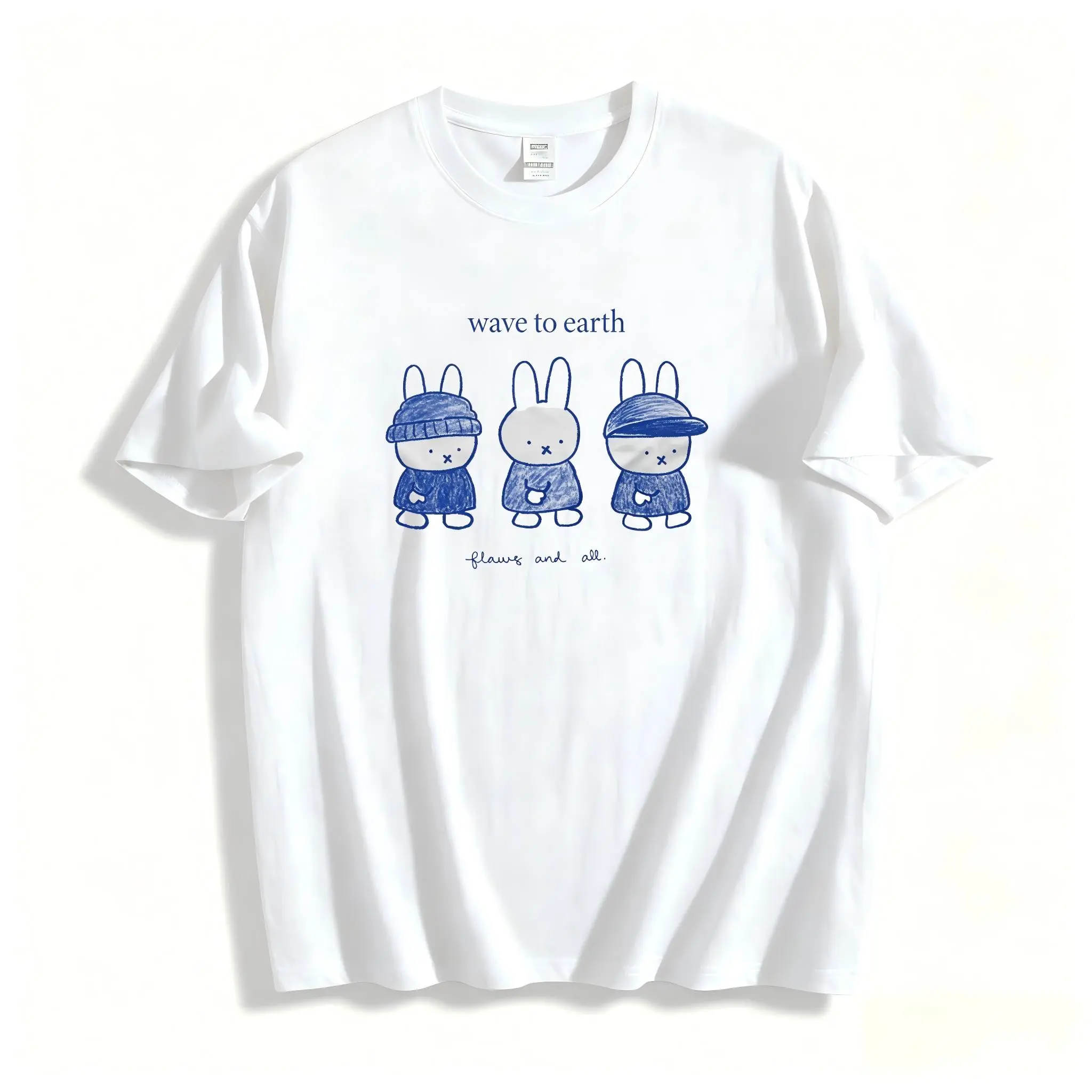 Wave To Earth Miffy Shirt Cute Soft T-shirt Unisex Graphic