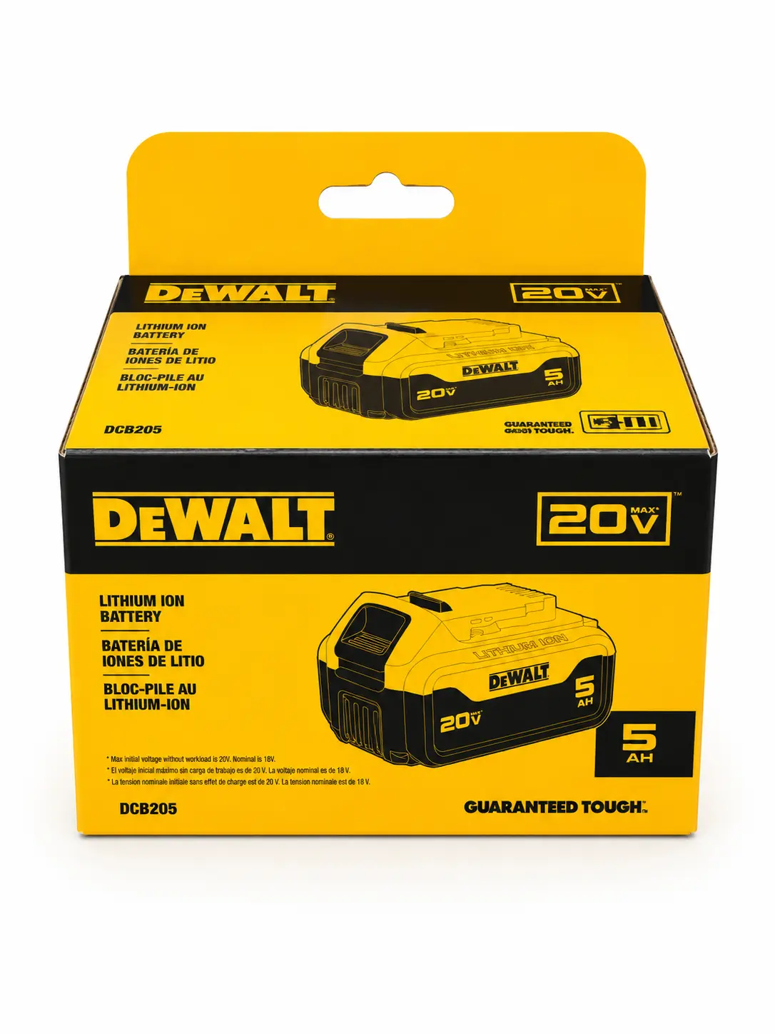 DEWALT DCB205 20V MAX 5.0Ah Lithium-Ion Battery | 100% Genuine Original OEM | New in Retail Box