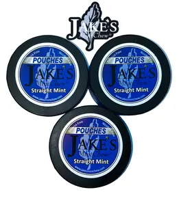 Jake's Mint Chew - Straight Mint - 3 pack - POUCHES Natural