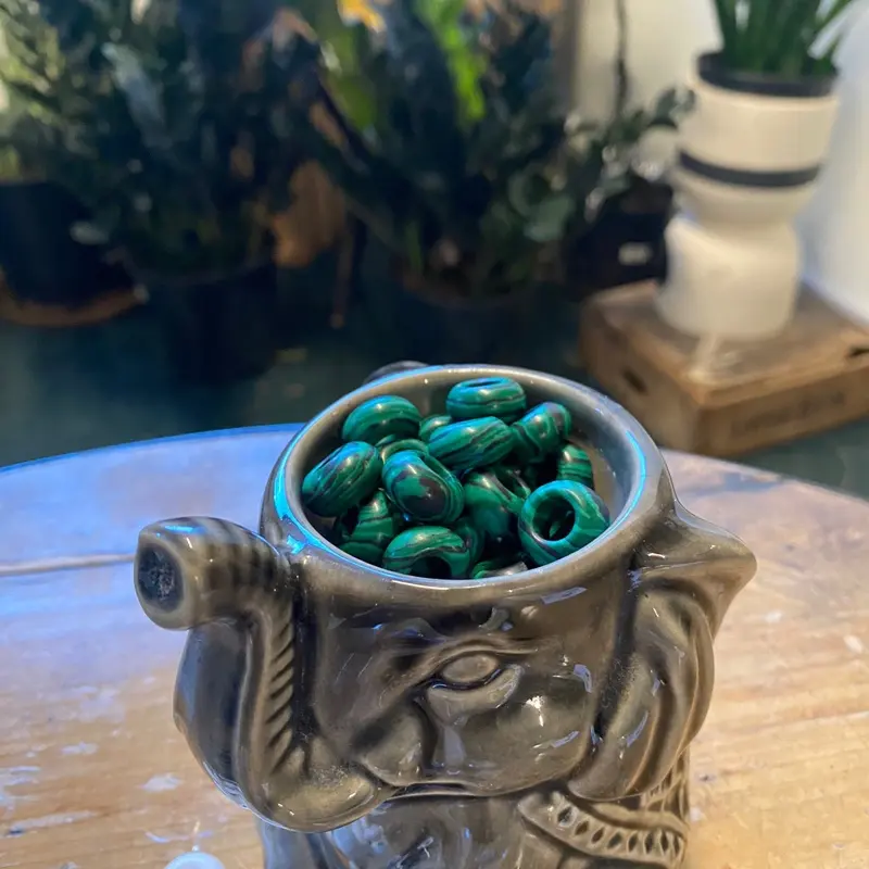 Natured Hueman “Malachite” Beady Beads