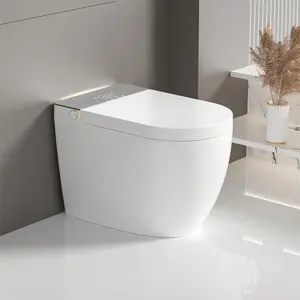Bellemave  Modern integrated Smart toilet, Auto Open/Close lid, temperature heating seat, instant warm water cleaning, can automatically flush, remote control flush, foot sensing flush