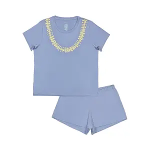 Lei Pua Kenikeni Women's Short Bamboo Pajamas