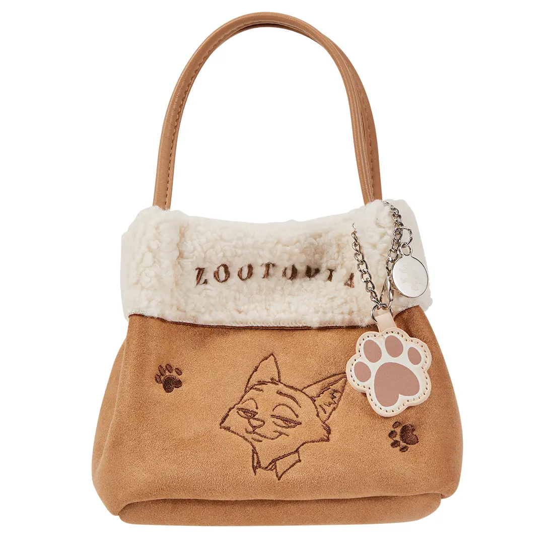 Disney Zootopia Series Plush Patchwork Crossbody Bag - Anime-Themed Crossbody Bag, Tote Bag, Suitable for Commuting, Office, School, Birthday Gifts, and Christmas Gifts，Back To School