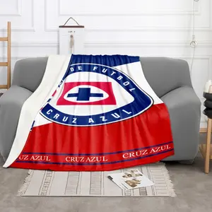 Lightweight Cross Thin Blanket, Plush Fleece Throw for Bed Travel Camping Living Room Office Sofa Chair