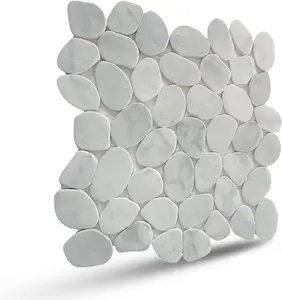 Carrara Mosaic Tiles, Slice Carrara Mosaic Wall & Floor Tile