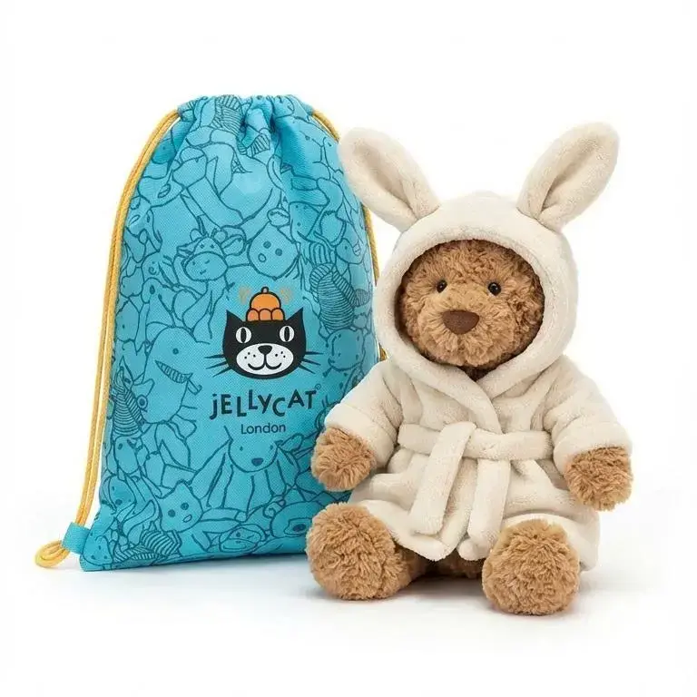 Jellycat Bartholomew Bear Plush Toy 40cm, Soft Cute Teddy Bear Stuffed Animal, Cozy Collectible Bear Doll, Perfect Birthday Valentine Gift for Her Kids, New With Tags, US Stock