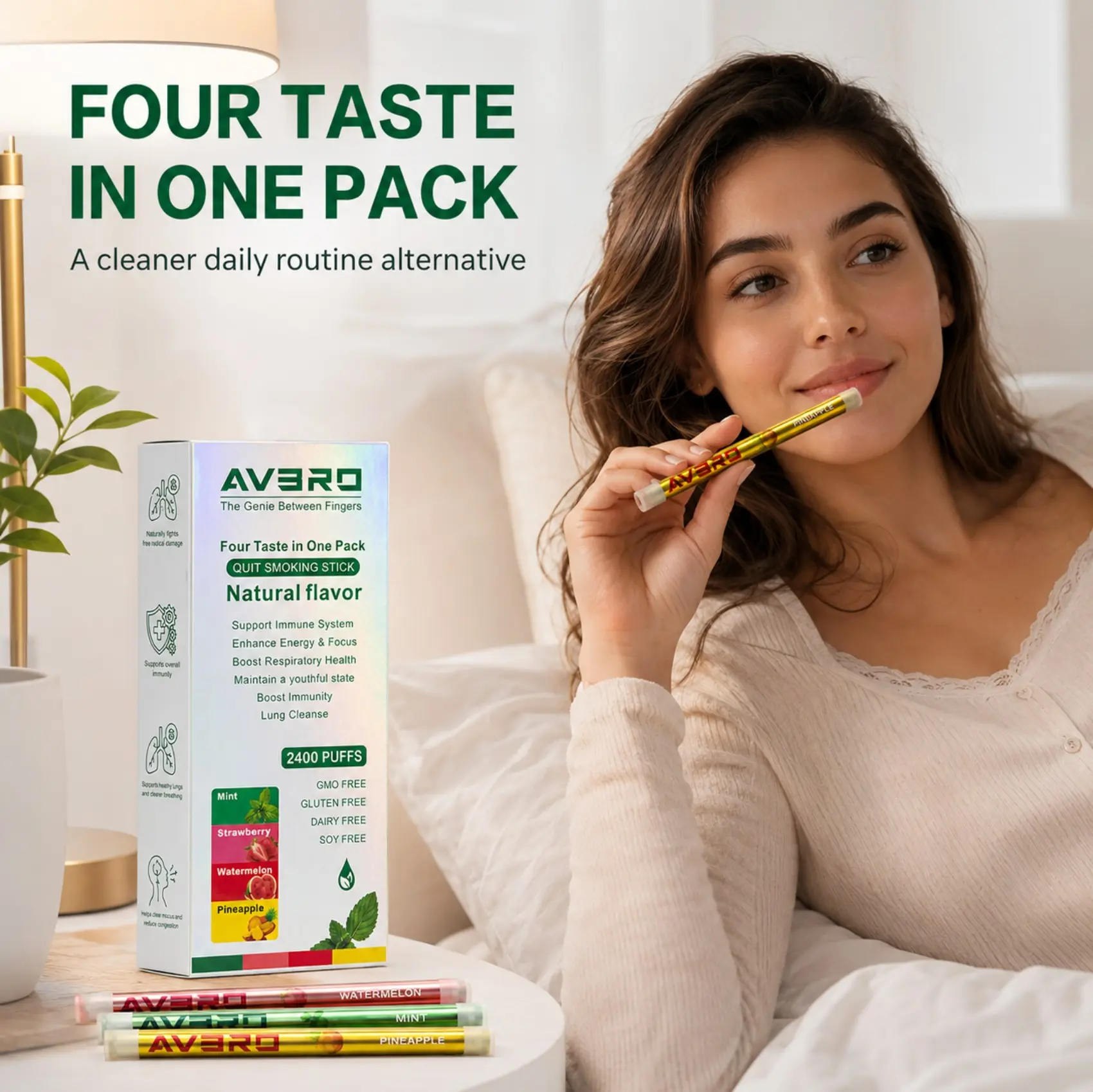 Pocket Two-Way Fresh Nasal Mint Stick, Ideal for Late Study Sessions, Long Travel Journeys, Daily Office Use, Sleek Pocket Portability & Detachable Refillable Build