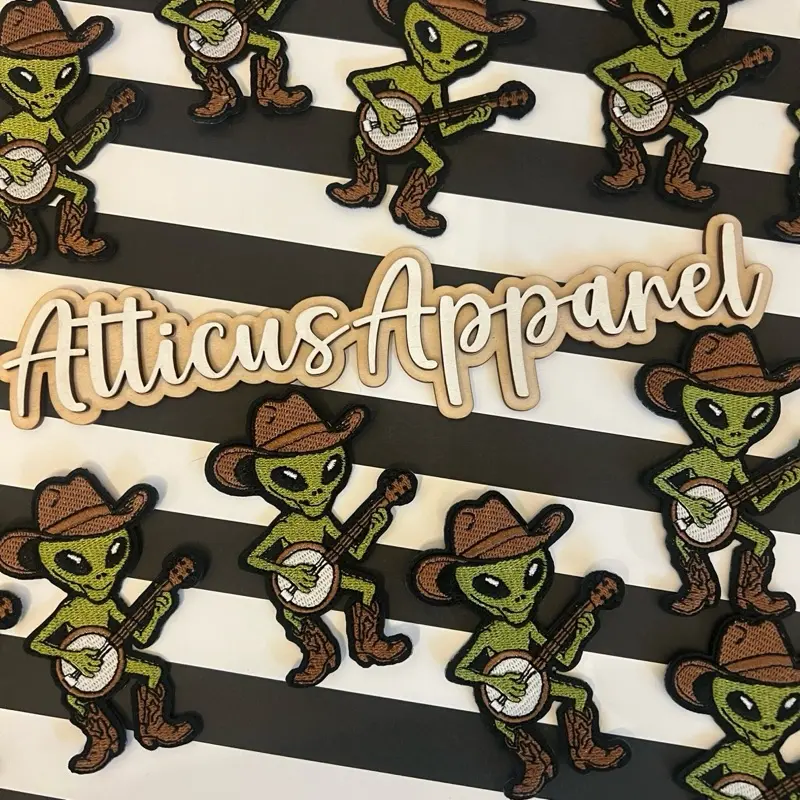 Alien Iron on Patch