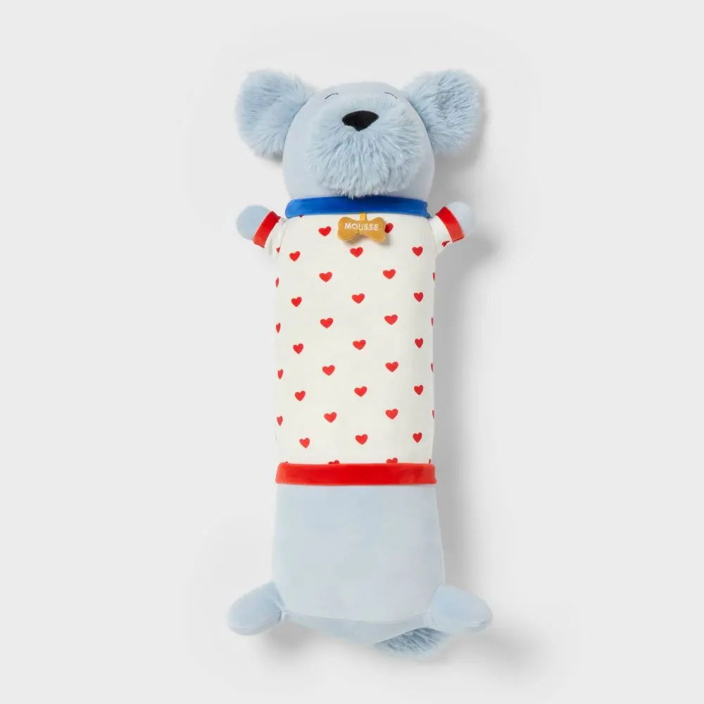 Dog Kids' Long Weighted Plush Throw Pillow Blue - Pillowfort