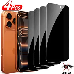 4 Counts Privacy Screen Protector for iPhone 17 Pro Max, Tempered Glass Screen Film for iPhone Air, High-Quality Protective Scratch-Resistant Film for iPhone 17 Protection