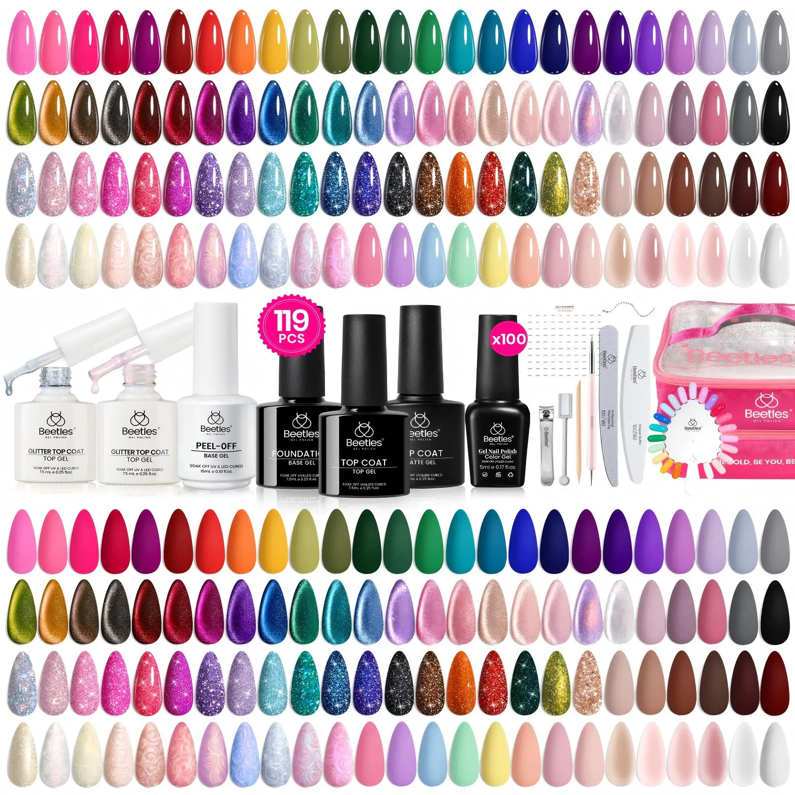 100 Colors Set - B   119 Pcs