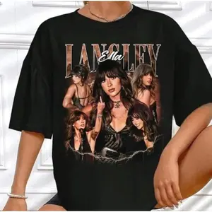 # Ella Langley Bootleg Tee – 90s Retro Country Singer Graphic T-Shirt, Unisex Cotton T-Shirt, Menswear, Womenswear 5RZ