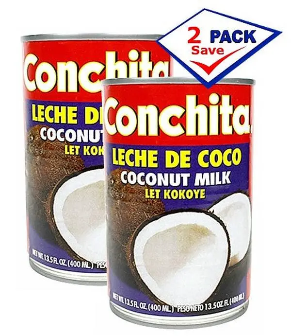 Conchita Tropical Milky Coconut Milk - 14 oz Canned Pantry Food, Pack of 2