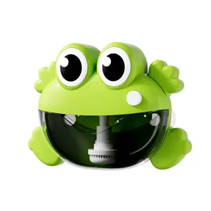 Frog Bubble Blower Machine for Babies, Children Bath Toy, Boys & Girls Water Play Gift, Baby Bathroom Shower Toy Set (requires Aa Batteries)