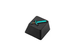 Minecraft Diamond Sword Metal Keycap