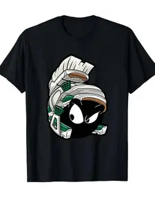 Premium 100%25 Cotton Tee with Marvin the Martian Design| Summer Essential| Perfect Gift for Him & Her Crewneck