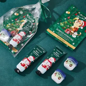 Christmas Beauty Gift Bag 3-piece set， - A combination of mask, hand cream and lipstick, providing all-round moisturizing and care for the skin ，Halloween gift， Black Friday