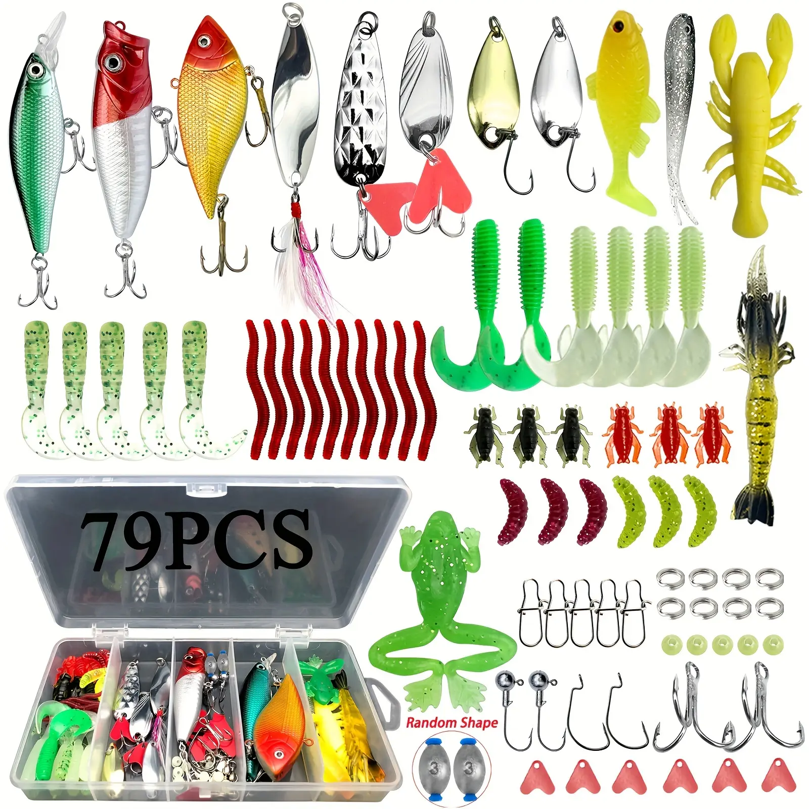 79pcs Fishing Lures