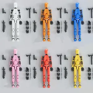 Multi-Joint Action Figure Set (6 Pack) – 13 Posable Joints! DIY Self-Assembly Dolls, Valentine Crads and Party Collectible Ornamental Models, Unleash Imagination, Display & Play for Kids 6+ & Adults, Gift Idea