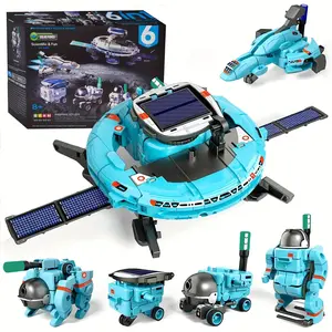 6 in 1 Solar Robot Kit Toys, Holiday Gifts, Educational Building Science Experiment Sets, Birthday Gifts