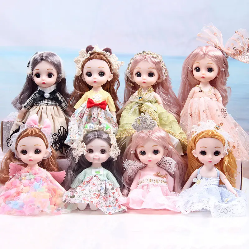 17cm Adorable Vinyl Mermaid Doll with Detachable Outfit - Change Outfit Feature, Soft Toy for Girls Over 3 Yrs, Imaginative Play Princess Gift