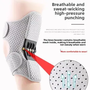 Bone-assisted walker Walking-assisted porter The elderly leg movement Knee joint Mountaineering artifact bomb Healthcare Tool New Upgrade (Single) Gray