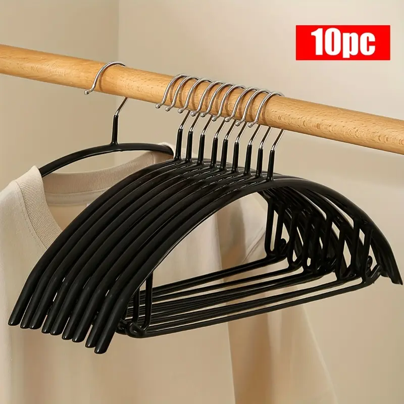 10-piece anti-slip coat and sweater hangers, embossed metal seamless anti-slip hangers, Christmas, Christmas gifts